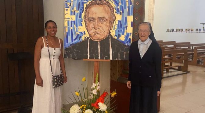 MUTI, NOTRE REPRESENTANTE CUBAINE CHEZ LE PERE CESTAC A ANGLET, EN FRANCE.